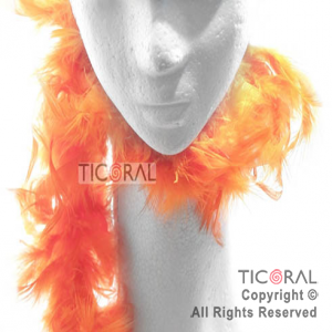 BOA HS2374-5 PLUMAS NARANJA 2MTS (40GRS) x 1